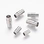 304 Stainless Steel Magnetic Clasps with Glue-in Ends, Column