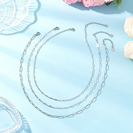 304 латунные и 3 нержавеющая сталь {3} цепочки-скрепки для женщин