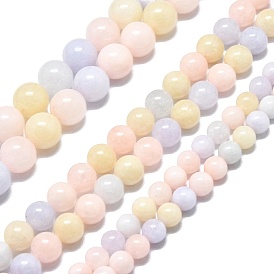 Натуральный Malaysia нефритовые бусы пряди, окрашенная и подогревом, круглые