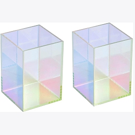 Acrylic Pen Holder, Cosmetic Brush Storage Container, Cuboid