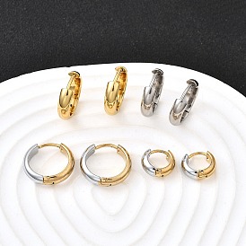 Серьги из 304 нержавеющей стали, двухтональный звонок