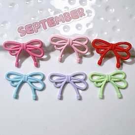 Пластиковые кабошоны, бантом