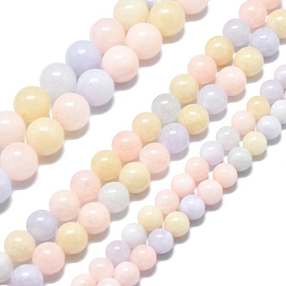 Натуральный Malaysia нефритовые бусы пряди, окрашенная и подогревом, круглые