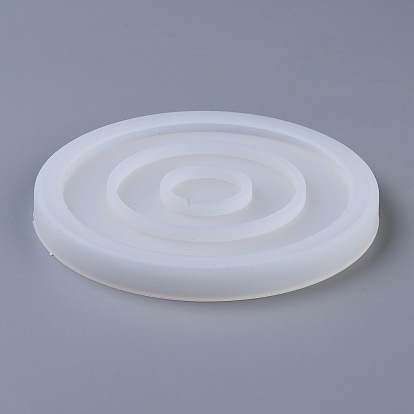 DIY Round Coaster Silicone Molds, Resin Casting Molds, For UV Resin, Epoxy Resin Jewelry Making