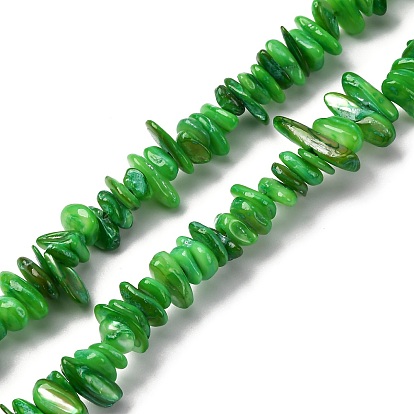 Естественных пресноводных оболочки бисер нитей, чип, окрашенные