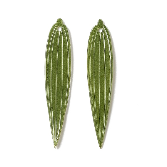 Непрозрачные подвески смолы, бамбуковых листьев