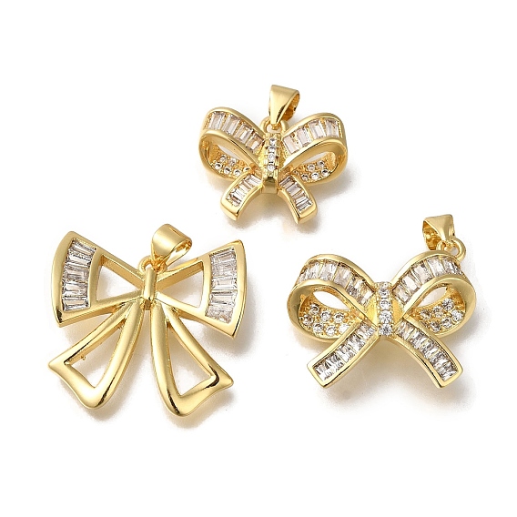 Стойка металлическая латунная микропрофилированная кубическая циркония подвески, долговечный, без кадмия и без свинца, бантом прелести