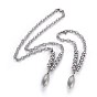304 Stainless Steel Jewelry Sets, Necklaces and Bracelets, with Cable Chains and Lobster Claw Clasps, Mixed Shape