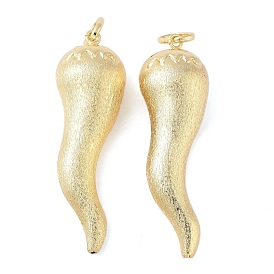 Латунные большие кулоны, долговечный, без свинца и без кадмия, рог изобилия / итальянский рог корничелло амулеты