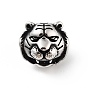 304 из нержавеющей стали европейские шарики, бусины с большим отверстием, тигр