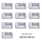 Tinplate Box, Storage Containers for Jewelry Beads, Candies, with Lid and Clear Window, Rectangle