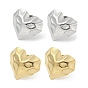 304 Stainless Steel Stud Earrings, Heart
