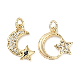 Стойка металлическая латунная микропрофилированная кубическая циркония подвески, без свинца и без кадмия, долговечный, обереги луны и звезд, с целью перехода в кольце