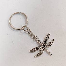 Insect Theme Alloy Keychain, with Iron Ring