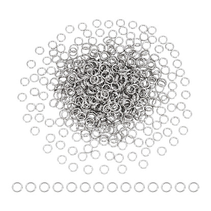 500шт., не тускнеют 304 разъемные кольца из нержавеющей стали, кольца с двойной петлей