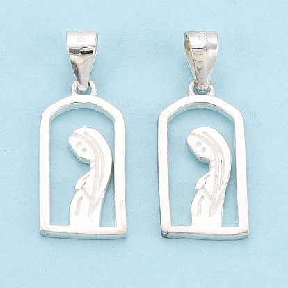 925 арочная форма из стерлингового серебра с подвесками из натурального серебра, религия прелести, с кнопкой на поруки