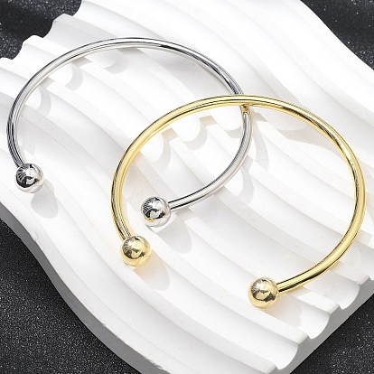 Латунные открытые браслеты-манжеты, браслеты с крутящим моментом для женщин