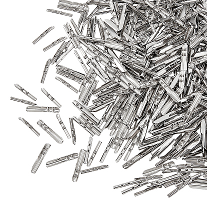 450шт. 2 размер латунные складные обжимные концы, колпачки на концах шнура