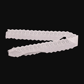 Ajuste de encaje de algodón, para diy scrapbooking paquete de regalo cinta, patrón de flor hueca