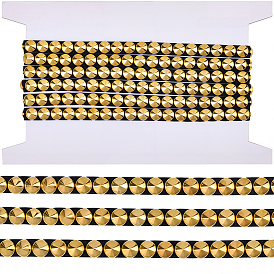 2 ярдов отделки гвоздями из нержавеющей стали, горячая фиксация металлической приклеиваемой утюгом выпуклой куполообразной шляпки гвоздя