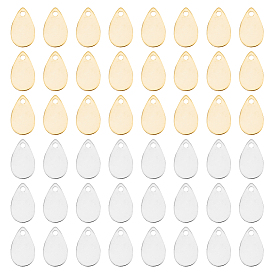 60 шт 2 цвета латунные подвески, слеза