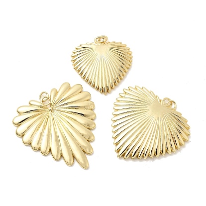 Подвески в форме сердца из латуни, долговечный, стойки покрытие, без свинца и без кадмия, с целью перехода в кольце