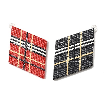 Ромбовидные акриловые большие подвески серьги своими руками аксессуары