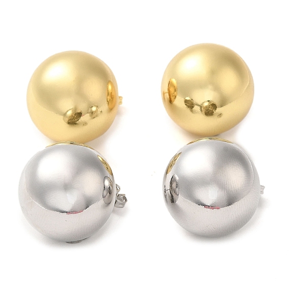 Латунь серьги, полукруглый