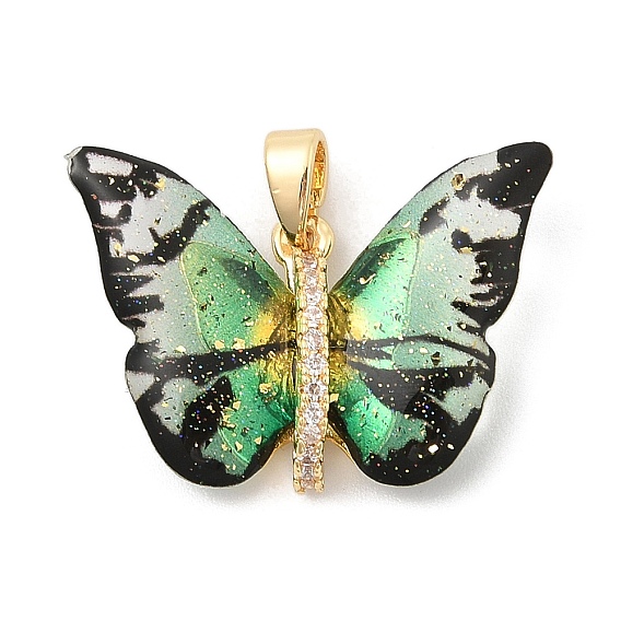 Стойка гальваническое покрытие лист латунь акриловые подвески, бабочки прелести, с целью перехода в кольце, без кадмия, без никеля и без свинца, реальный 18 к глод