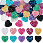 40 piezas 10 colores corazón con huella de pata resina coser en diamantes de imitación, enlaces de agujero 2, accesorios de vestuario