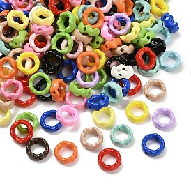 Непрозрачная акриловая рамка из бисера, кольцо