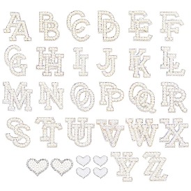 58шт. страз, АБС-пластик, жемчужные украшения, аксессуары, термоклей на спине, аксессуары для костюма, письмо и сердце