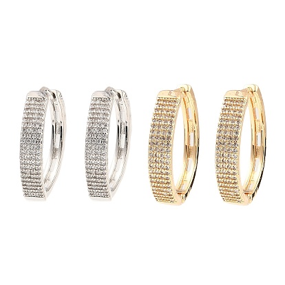 Латунные кубических серьги циркония обруч