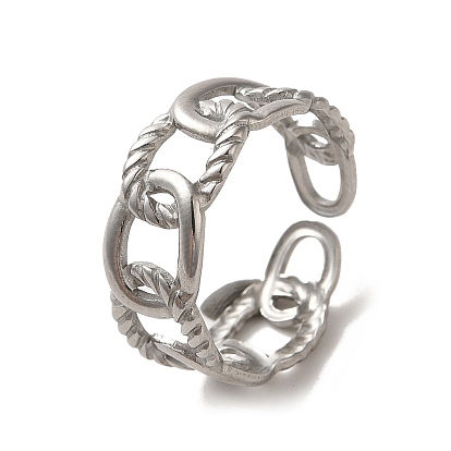 304 brazalete abierto de acero inoxidable
