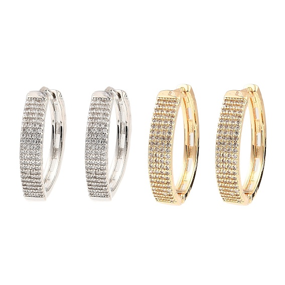 Латунные кубических серьги циркония обруч