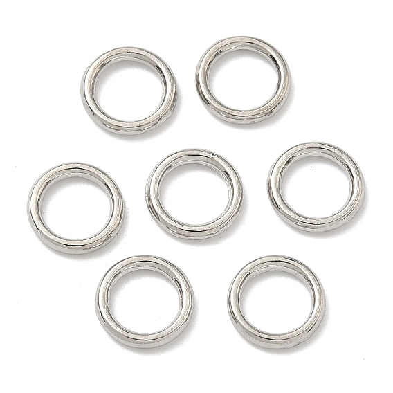 Сплавные паяные замкнутые соединительные кольца, круглые, Замкнутые кольца для прыжков, без кадмия и без свинца, 8 мм диаметром, толщиной 1.5 мм , Отверстие 4.5 mm