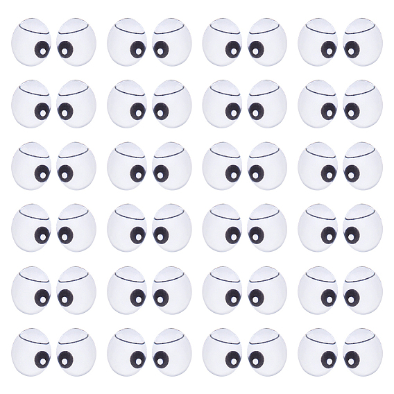 100шт. стеклянные кукольные глаза, мягкая игрушка глаз, для поделок куклы игрушки кукольные плюшевые животные изготовление, овальные