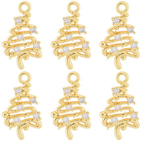 14 кулоны из латуни с микрочастицами и кубическим цирконием., дерево, долговечный, без никеля 