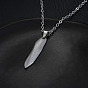 201 Collares con colgante de barra curva de acero inoxidable para hombre, libre de deslustre