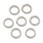 Сплавные паяные замкнутые соединительные кольца, круглые, Замкнутые кольца для прыжков, без кадмия и без свинца, 8 мм диаметром, толщиной 1.5 мм , Отверстие 4.5 mm