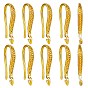 20 шт латунные серьги крючки, провод уха, с горизонтальными петлями