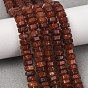 Natural Strawberry Quartz Beads Strands, Hexagonal Heishi Beads
