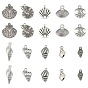 Tibetan Style Alloy Pendants, Shell Shape
