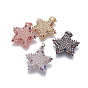 Brass Cubic Zirconia Pendant, Star