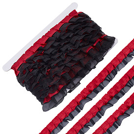 7.5 ярдов двойной полиэстеровой кружевной отделки для украшения шитья