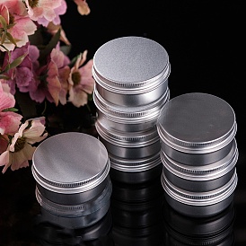 Aluminum Candle Tins, with Lids, Empty Tin Storage Containers