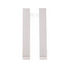 Ion Plating(IP) 201 Stainless Steel Pendants, Cuboid