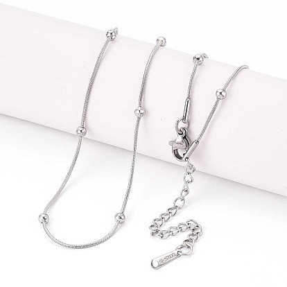 1мм 304 ожерелья-спутники из нержавеющей стали