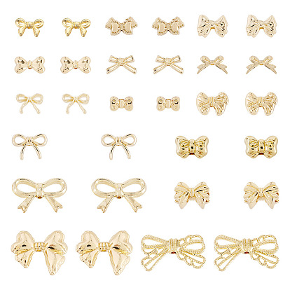 30шт 15 стили стойка покрытие сплав бусины, бантом