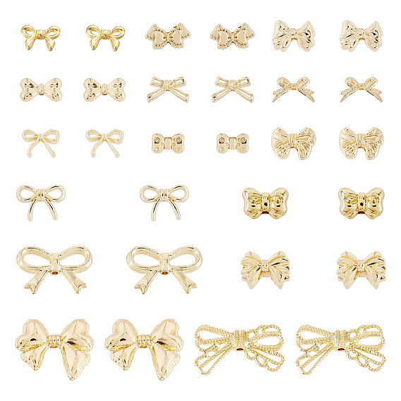 30шт 15 стили стойка покрытие сплав бусины, бантом